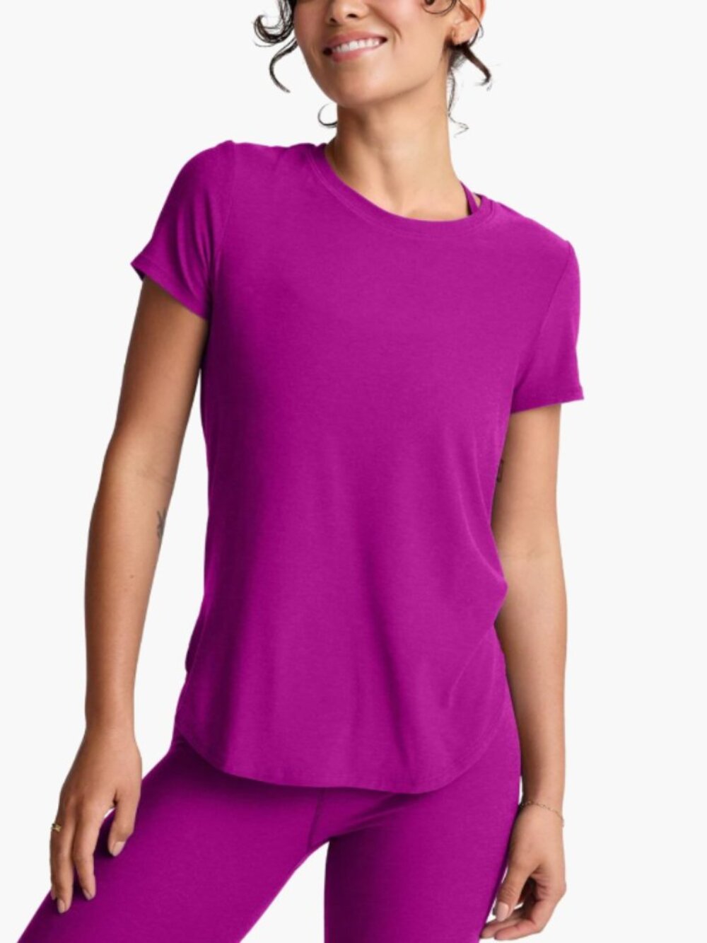 Beyond Yoga Featherweight On The Down Low Tee - L